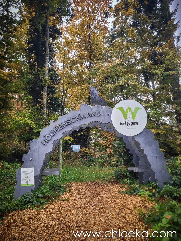L'entrée du sentier des loups
